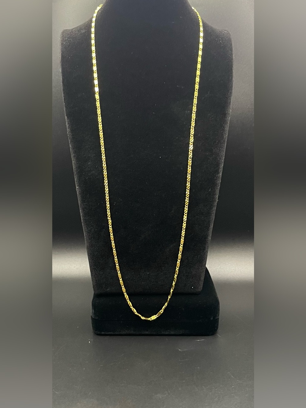 NWT 925 Sterling Silver Gold Vermeil Chain Necklace 24.5” 7.19g